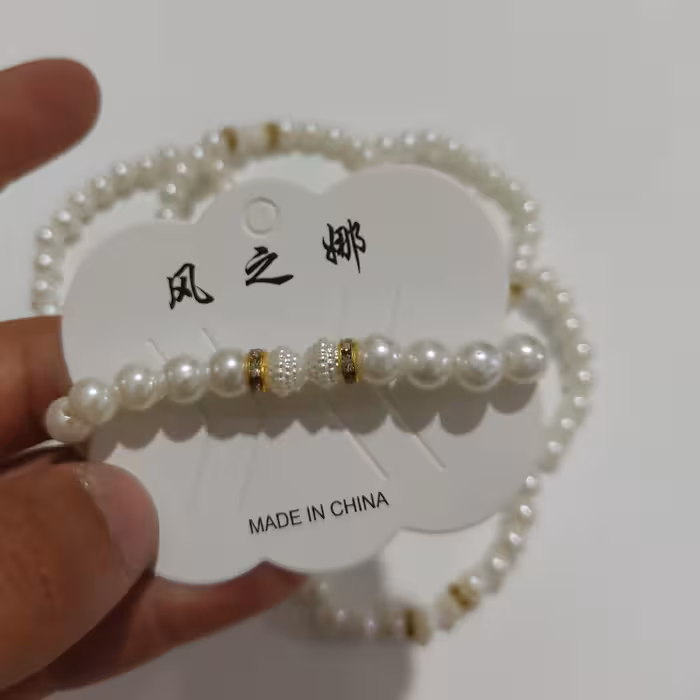 دستبند مرواریدی کش 