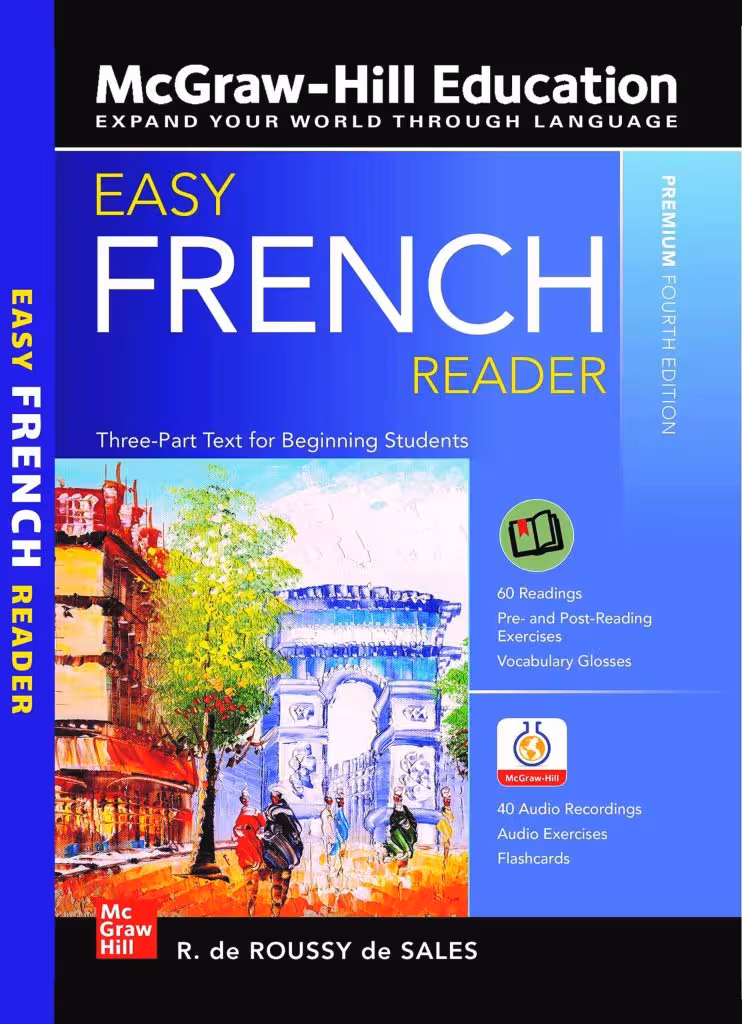 کتاب فرانسه Easy French Reader Premium Fourth Edition ایزی فرنچ ریدرز