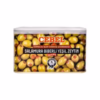 زیتون سبز بدون هسته جبل با مغز فلفل قرمز 700 گرم Cebel