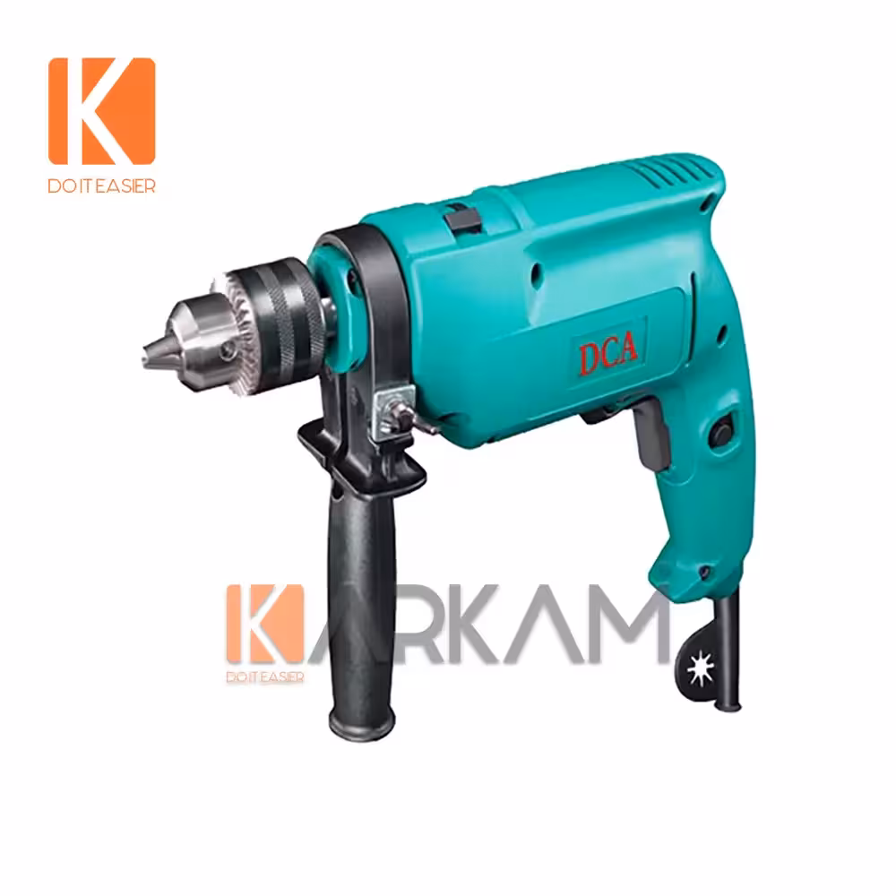 دریل سه نظام آچاری چکشی 13میلیمتر 500وات DCA مدل AZJ02-13