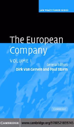 خرید و دانلود نسخه کامل کتاب The European Company: VOLUME I (Law Practitioner Series)