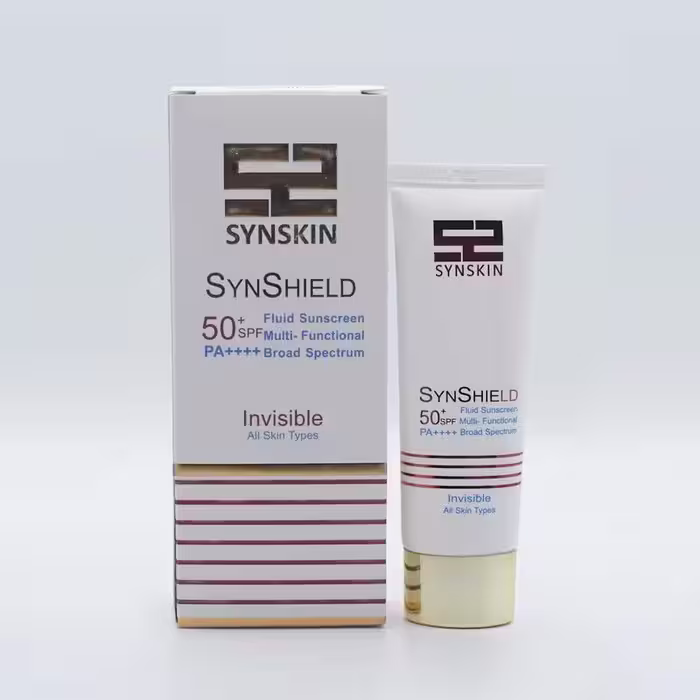 ضد آفتاب فلوئید 50  SPF ساین شیلد ساین اسکین، بی رنگ، مناسب انواع پوست