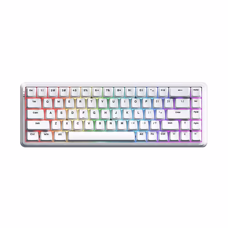خرید کیبورد ایجز Ajazz AK680 MAX (8 1) White Wireless با بهترین قیمت