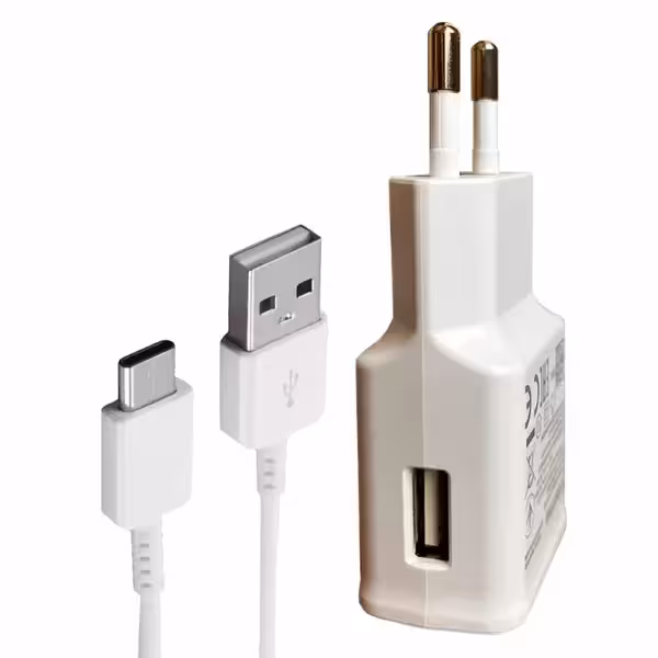 شارژر دیواری 15 وات توربو مدل Galaxy A51 به همراه کابل تبدیل USB-c