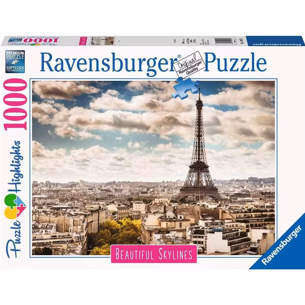 پازل 1000 قطعه Ravensburger طرح افق پاریس