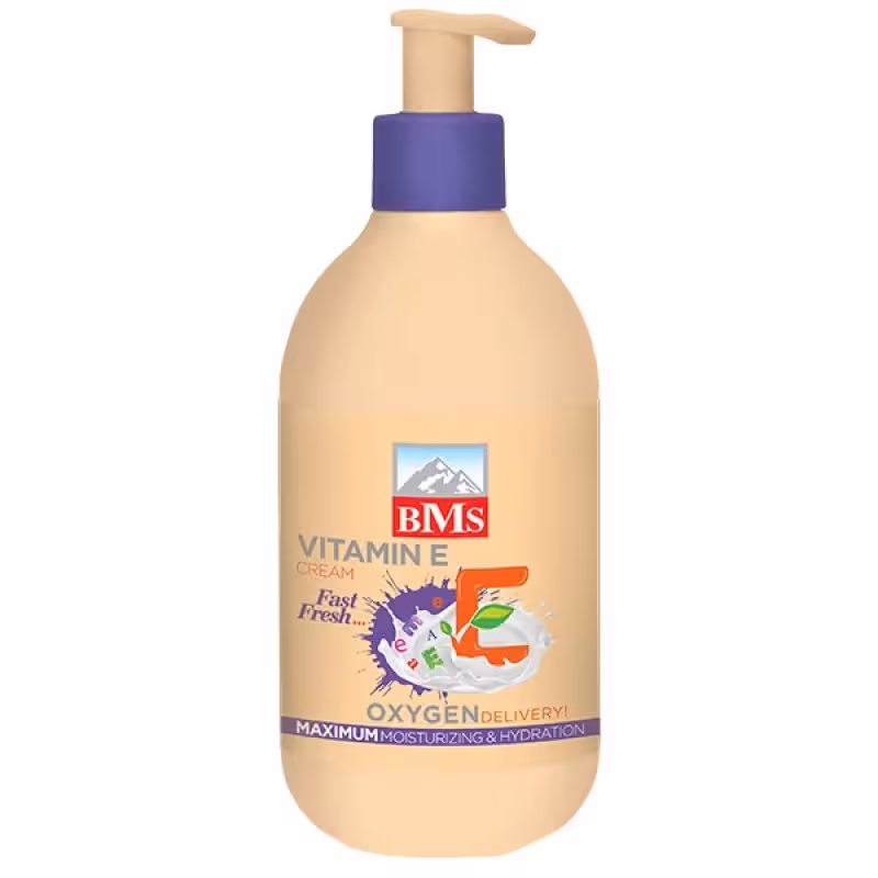 کرم مرطوب کننده بی ام اس مدل ویتامین ای حجم 300 میلی لیتر