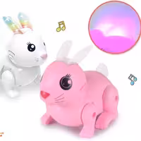 ربات اسباب بازی مدل خرگوش بازیگوش خرگوش موزیکال و چراغ دار جدید 