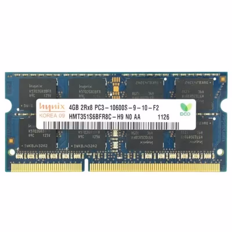 رم لپ تاپ DDR3 تک کاناله 1333 مگاهرتز CL9 هاینیکس مدل PC3-10600s  ظرفیت 4 گیگابایت | کالا مکس