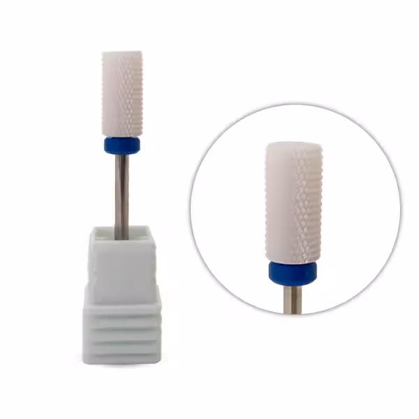 سر سوهان سرامیکی استوانه ای سر تخت نوار آبی