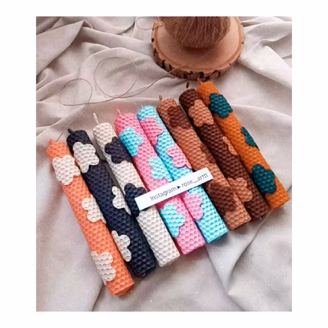 شمع بیزوکس گل گلی