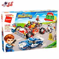 ساختنی لگو ماشین پلیس و تبهکاران سیتی Qman 1936