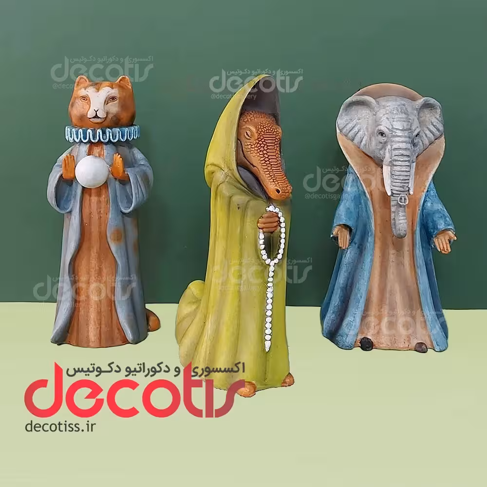 مجسمه حیوانات معبد مجموعه 3عددی کد 1