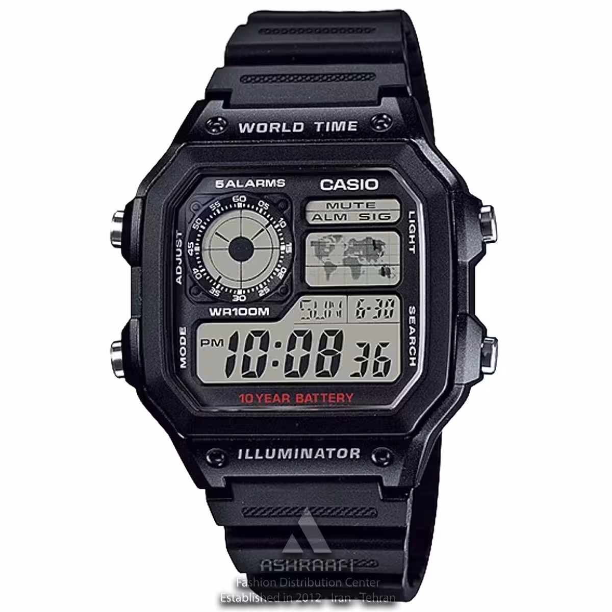 ساعت کاسیو دیجیتالی Casio AE-1200WH-1AV