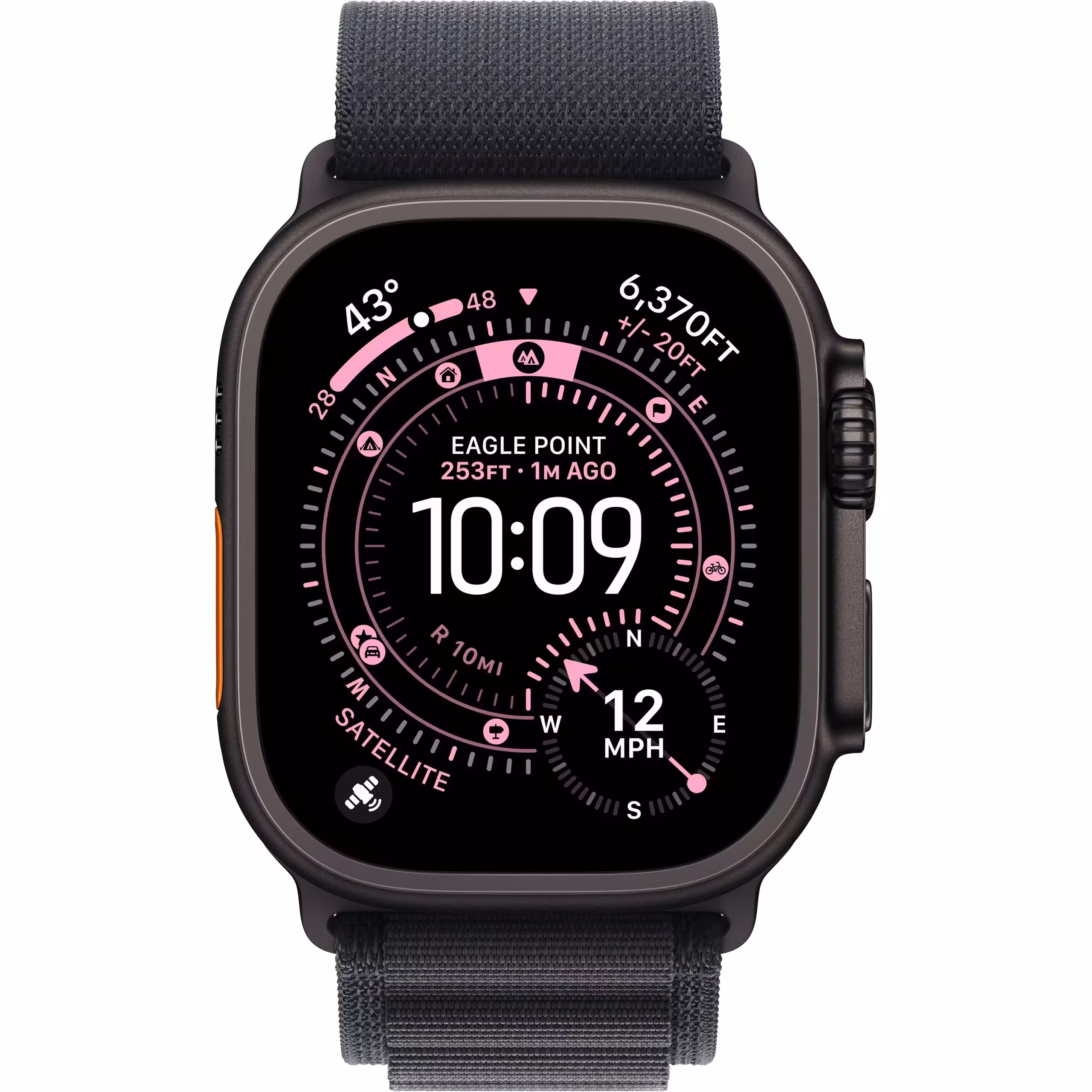 اپل واچ مدل Ultra 3 Black Titanium Case Alpine Black Band