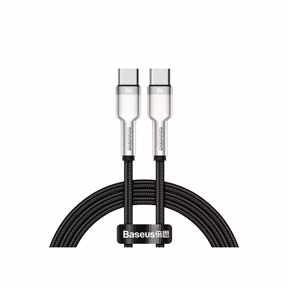 کابل Type C به Type C فست شارژ بیسوس Baseus Cafule QC3.0 PD Metal CATJK-C به طول 1 متر