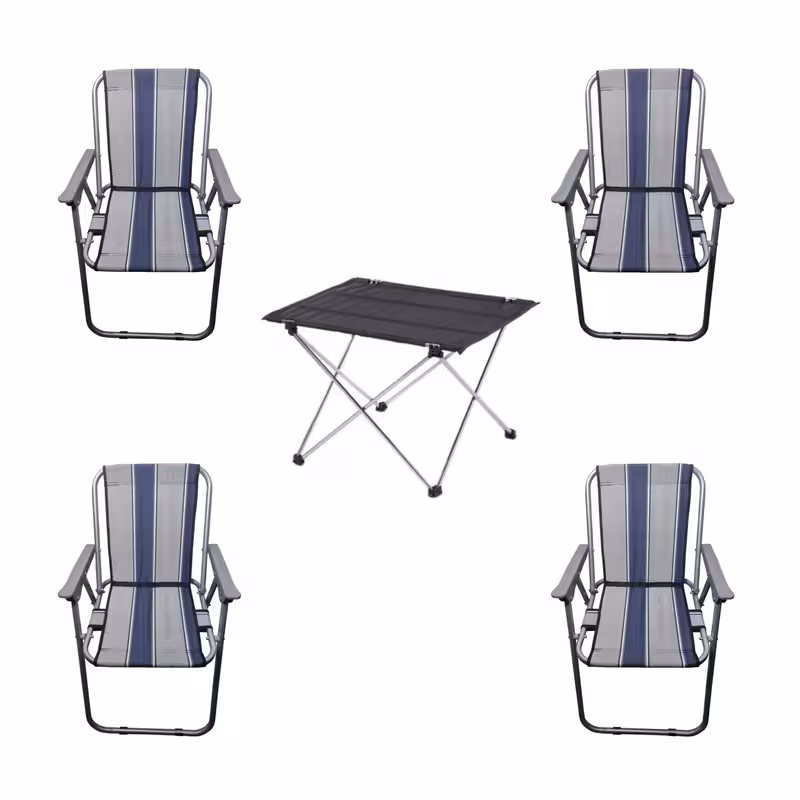 میز و صندلی سفری مدل A بسته 5 عددی