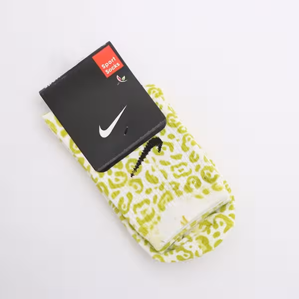 جوراب اسپورت ساقدار کش انگلیسی نایک پلنگی سبز گلپا 20095