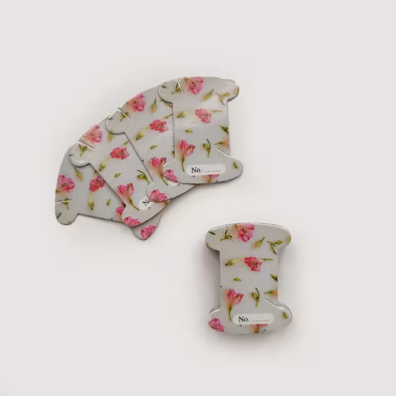 بوبین طرح دار گلاسه کد 6 بسته 60 عددی