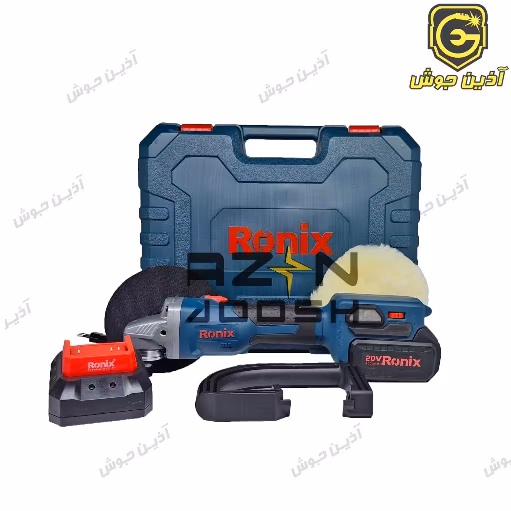 پولیش شارژی 20 ولت براش لس 150 م.م رونیکس Ronix مدل 8652 تک باطری