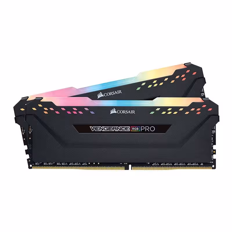 رم کامپیوتر DDR4 دو کاناله 3200 مگاهرتز CL16 کورسیر مدل Vengeance RGB Pro ظرفیت 32 گیگابایت