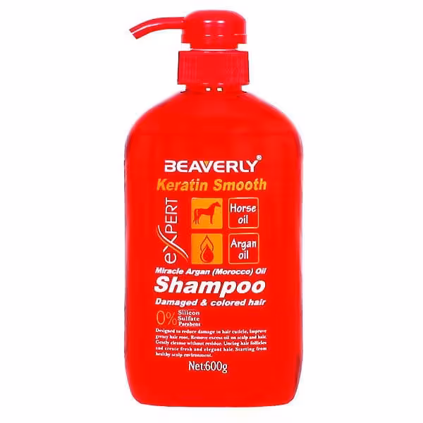 شامپو مو بیورلی مدل Keratin Smooth حجم 600 میل