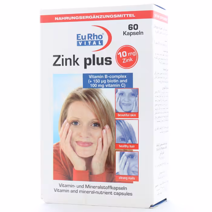 کپسول زینک پلاس 10میلی یوروویتال