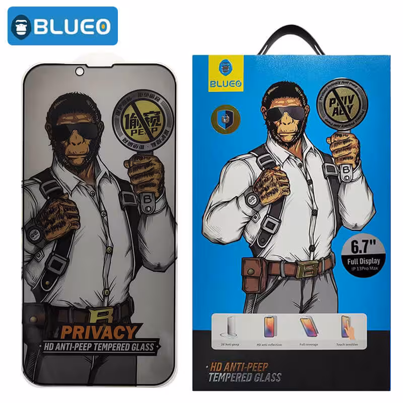 گلس پرایوسی iPhone 13 Pro Max مدل Blueo Privacy HD