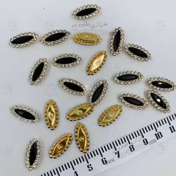 سنگ دور نگین نیزه ای ( مشکی )