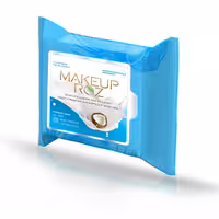 دستمال مرطوب میکاپ رز مدل شیر نارگیل بسته 25 عددی