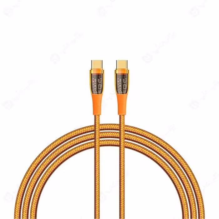 کابل شارژ 100W تایپ C به تایپ C رسی مدل RTC-P19CC به طول 1.5 متر