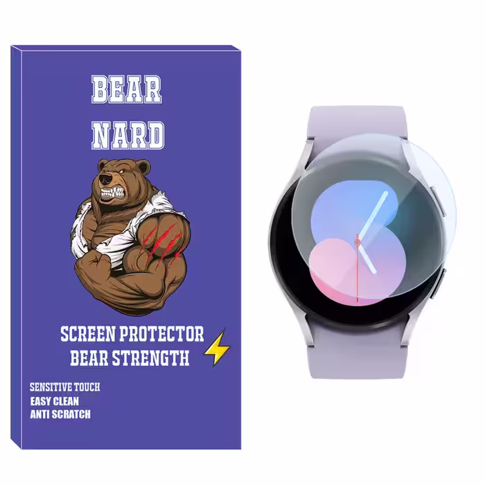 محافظ صفحه نمایش شیشه‌ای برنارد مدل SH-BR مناسب برای ساعت هوشمند سامسونگ Galaxy Watch 5 40mm