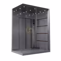 کابین آسانسور استیل نقره ای کد 10211
