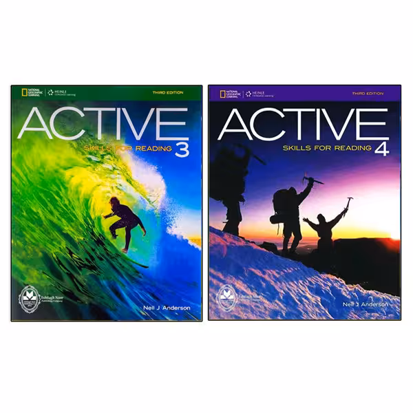 کتاب Active Skills For Reading اثر Neil J Anderson انتشارات اشتیاق نور جلد 3 و 4