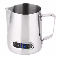 پیچر (شیرجوش) ترمومتر دار مدل 600 میلی لیتر استیل