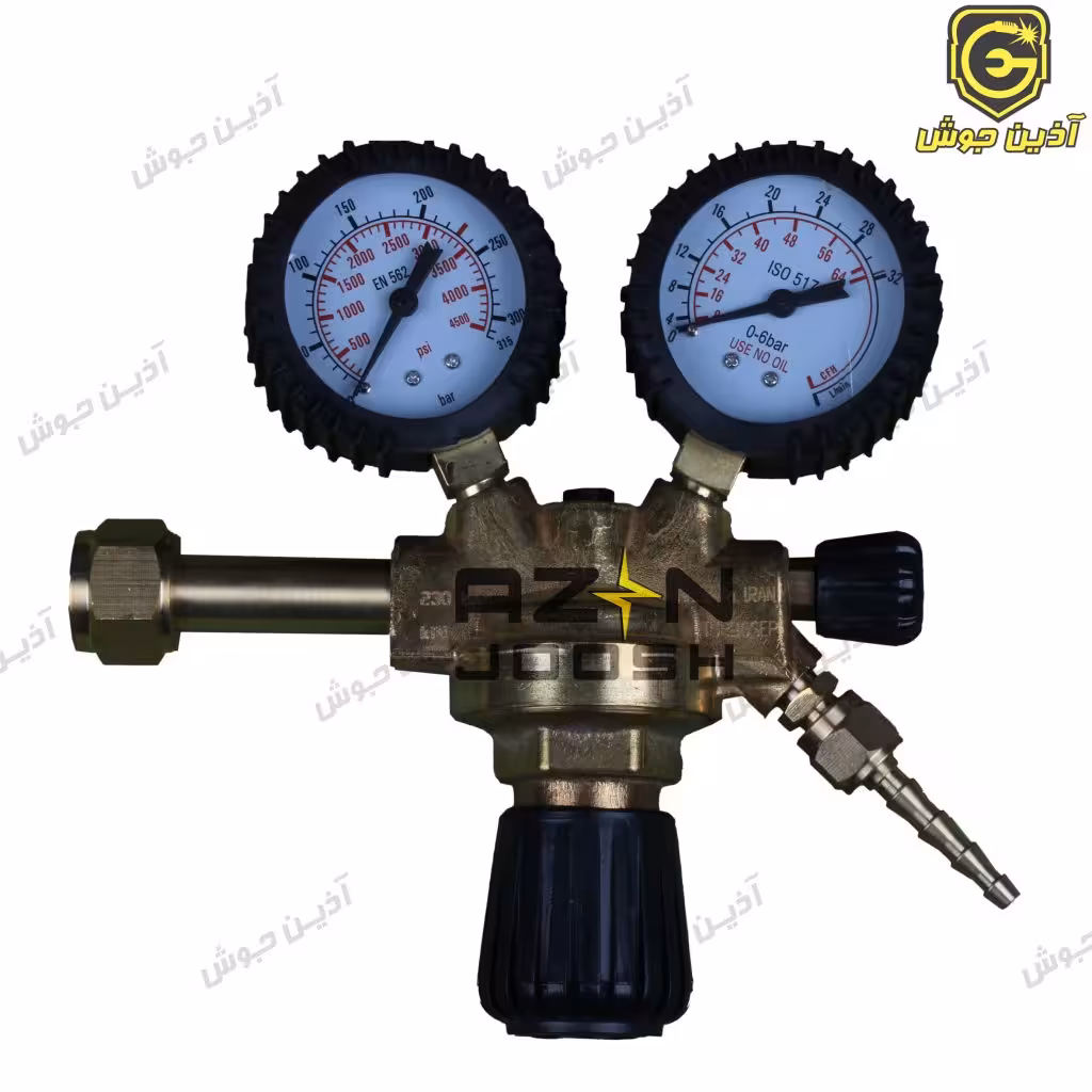 مانومتر (رگولاتور) گاز آرگون-CO2 برند توربو (AR/CO2)