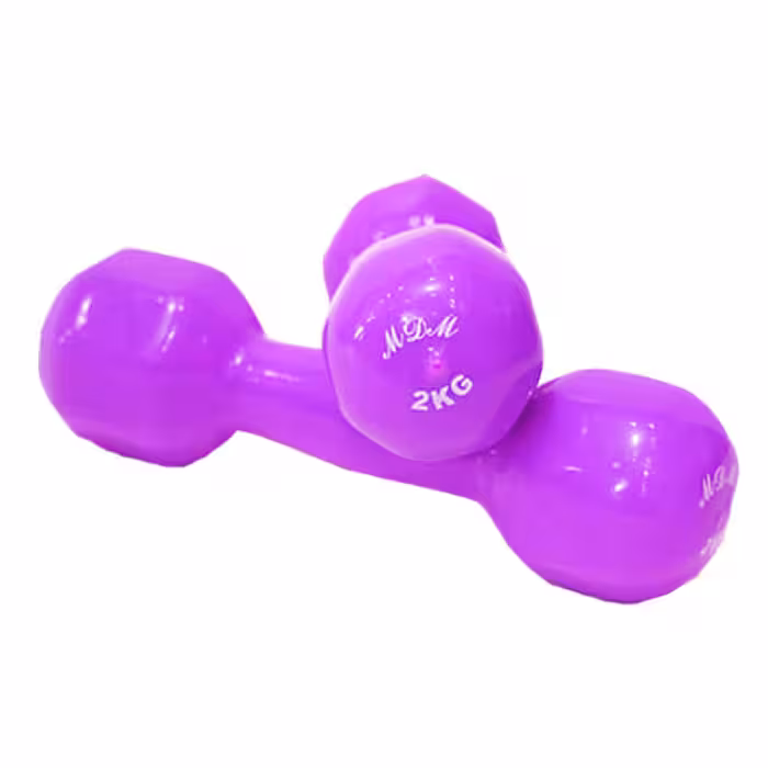 دمبل بانوان MDM وزن 2 کیلوگرم بسته 2عددی