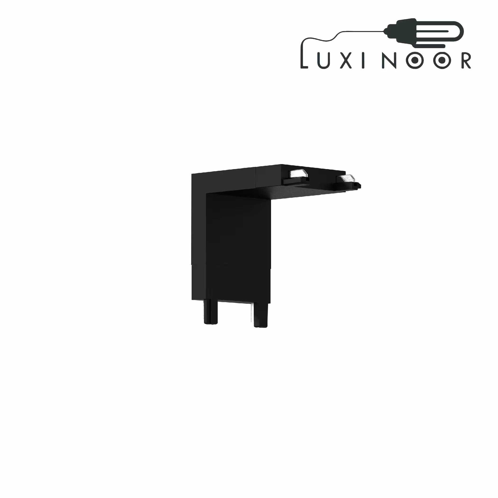 کانکتور ریل مگنتی 90 درجه سقف به دیوار اسلیم شعاع کد SH-T26-A-LV