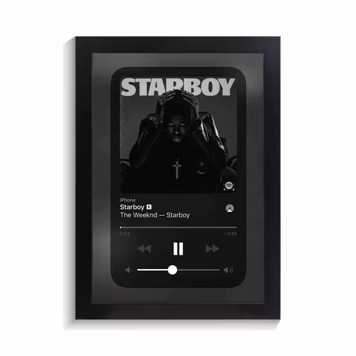 تابلو خواننده طرح موزیک پلیر starboy د ویکند کد PF-20574