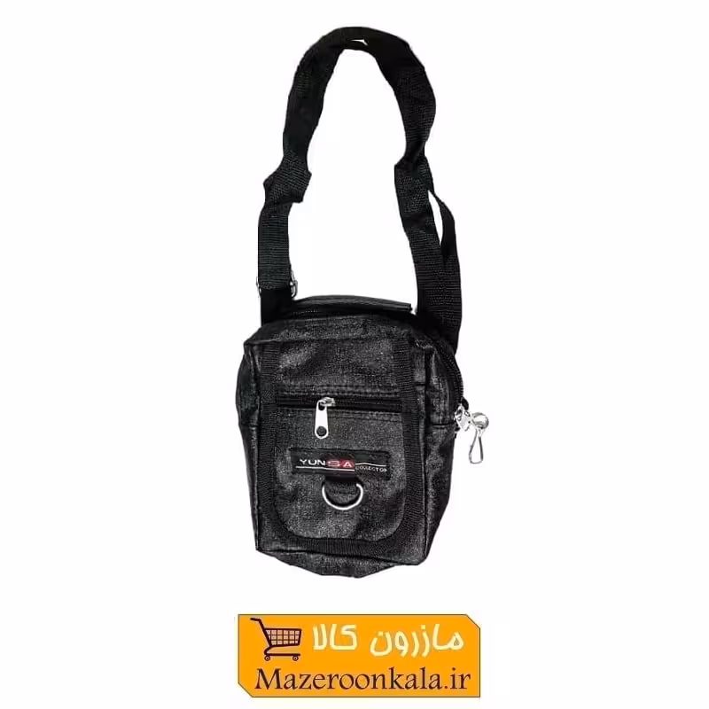 کیف دوشی دو زیپ دسته دار طرح چرم HKF-004