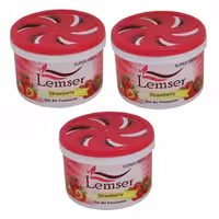 ژل خوشبو کننده هوا لمسر مدل Starwberry حجم 90 میلی لیتر بسته 3 عددی | کالا مکس