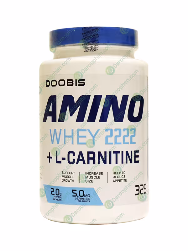 قرص آمینو وی 2222 و ال کارنتین 200 عدد دوبیس- Amino Whey 2222 and L Carnetine 200 Tablets Doobis