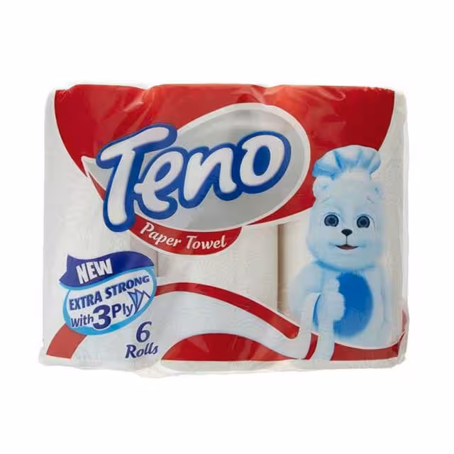 دستمال حوله کاغذی تنو بسته 6 عددی