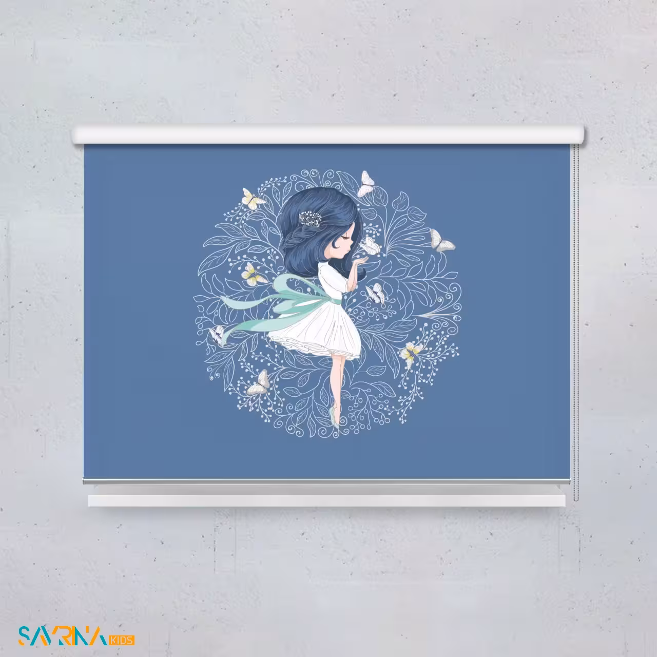 پرده شید بچگانه طرح فرشته کوچولو کد AS1736