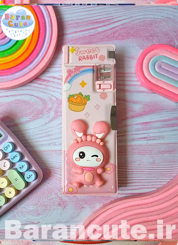 جامدادی مگنتی دوطرفه تراش دار طرح ملودی