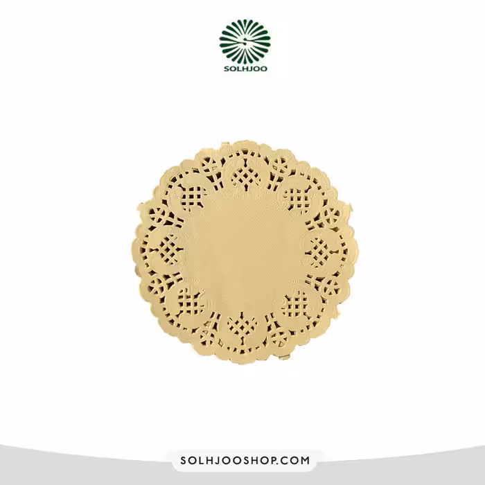 دانتل زير كيك گرد زرد 14س 100 عددی