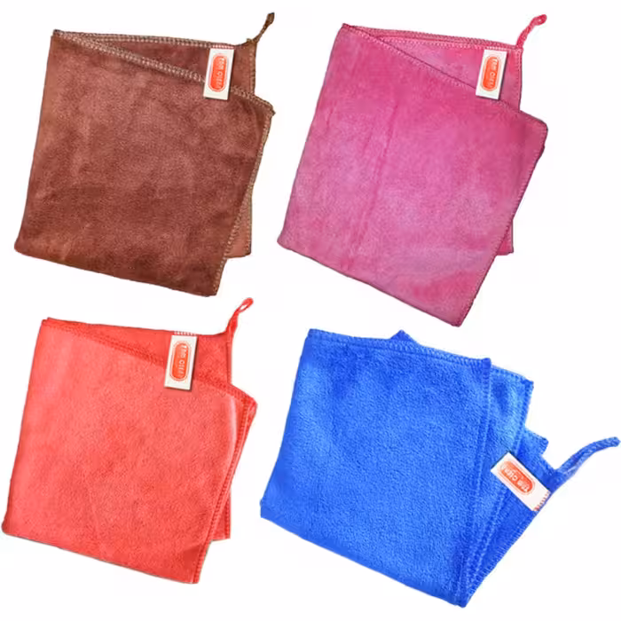 دستمال حوله ای میکروفایبر ضدخش تام کلین مدل Mfl300sx4 بسته 4 عددی | کالا مکس