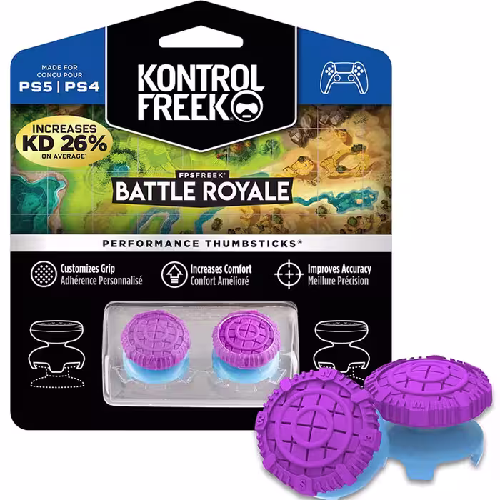 خرید روکش آنالوگ KontrolFreek مخصوص PS5 و PS4 - طرح  Battle Royale