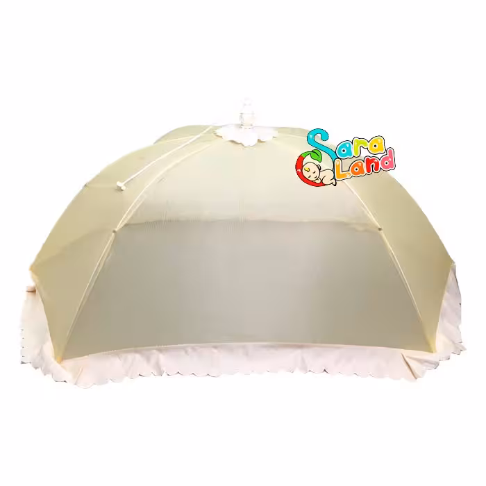 پشه بند چتری کودک رنگ خردلی