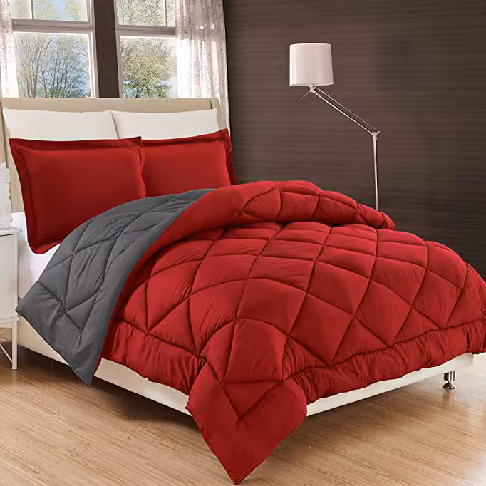 روتختی میکرو هتلی ساده رنگی طوسی و قرمز