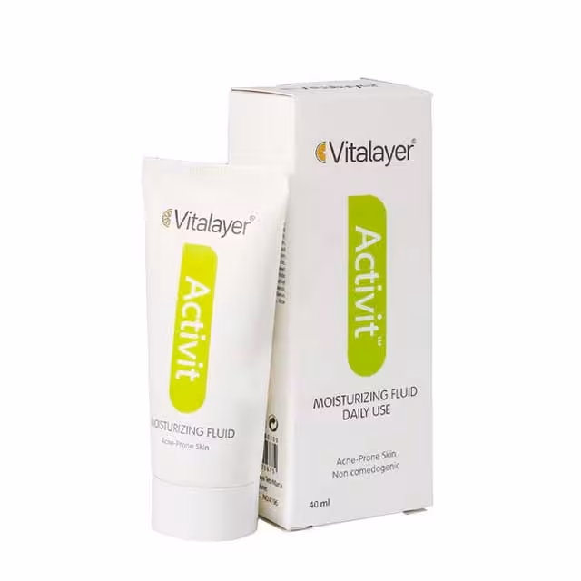 لوسیون فلوئید مرطوب کننده پوست چرب ویتالیر 40 میلی لیتری